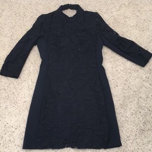Navy blue lace dress